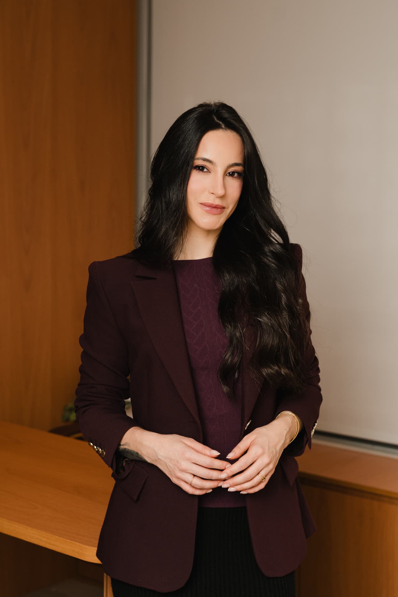 Nutricionista Priscila Lara em seu consultório